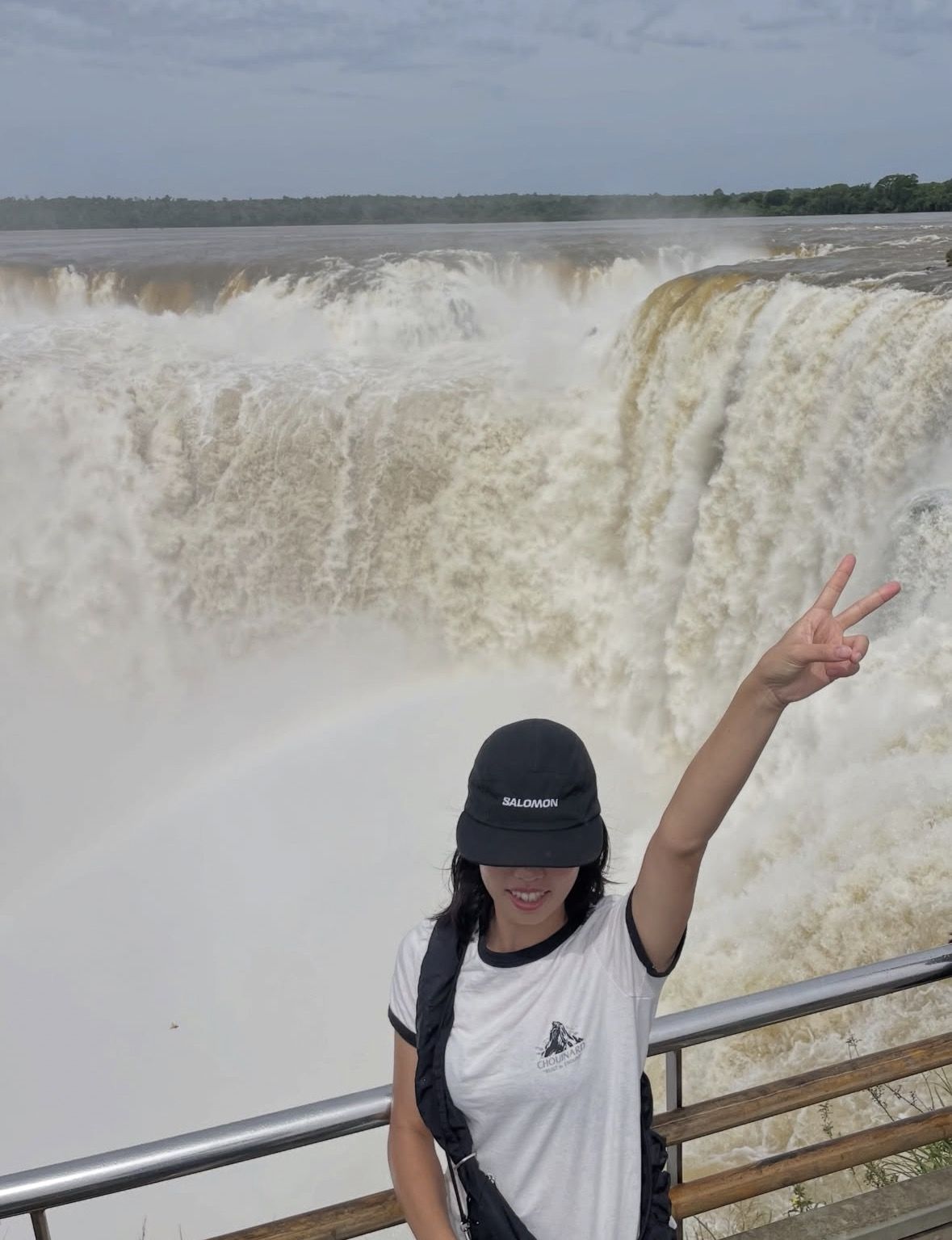 Shuttle bus arriving at the entrance of Iguazú National Park in Argentina